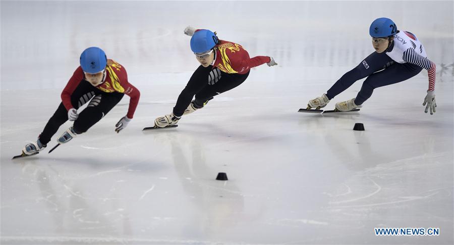 China's Zang wins gold of 500m short track speed skating at Universiade(1/8)