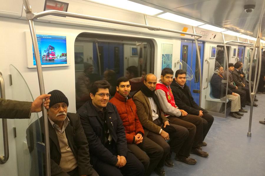 China-made subway trains run in Iranian city Mashhad (1/7)