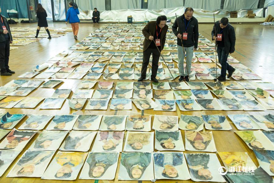 Art academy begins review of applicants' work(1/3)