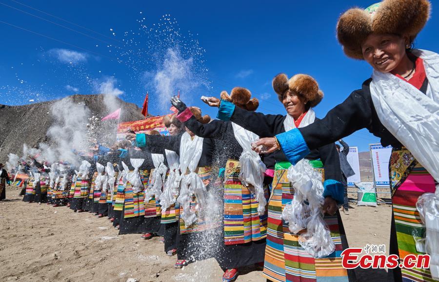 Spring ploughing ceremony in Tibet(1/5)