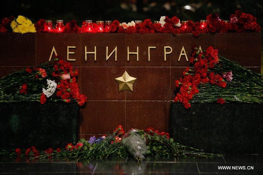 Russian people mourn victims of explosion in St. Petersburg(1/7)