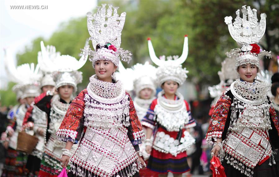 Miao Sisters Festival celebrated in Guizhou(1/7)