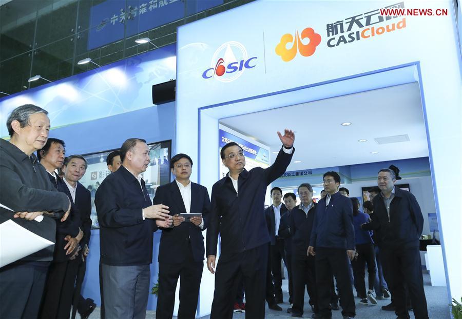 Premier Li inspects China Aerospace Science and Industry Corporation(1/4)