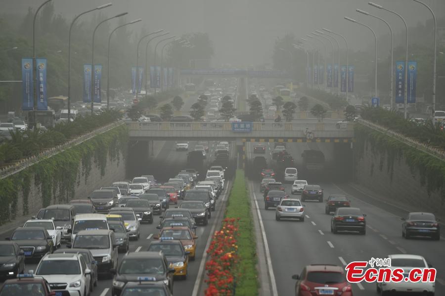Beijing issues blue alert for sandstorm (1/12)