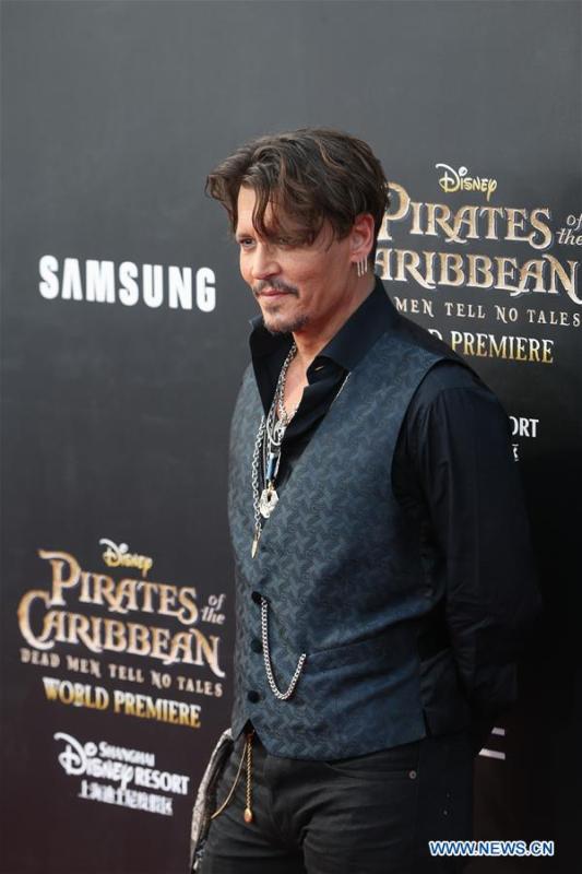 Global premiere of 'Pirates of the Caribbean: Dead Men Tell No Tales' held in Shanghai(1/6)