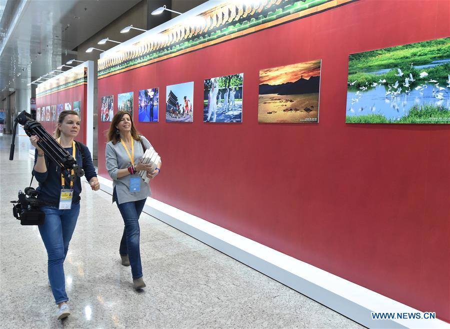 Media center of Belt and Road Forum put into operation in Beijing(1/9)