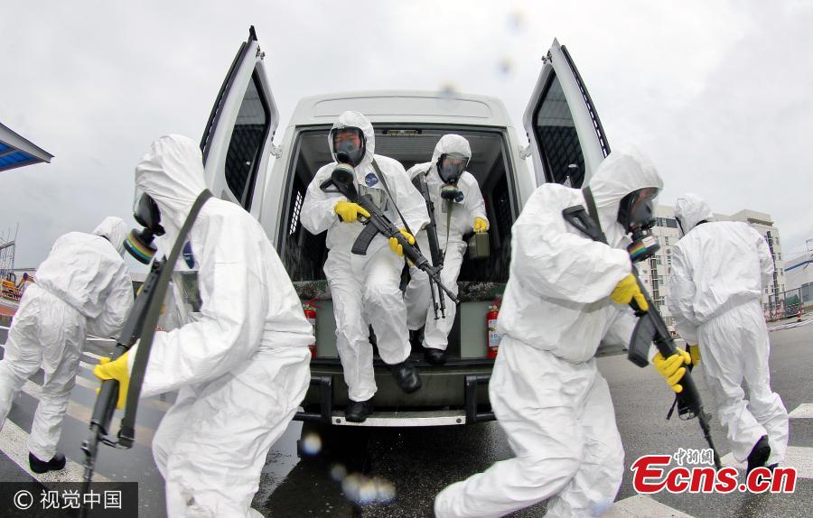 Armed police drill for nuclear power plant emergencies(1/3)