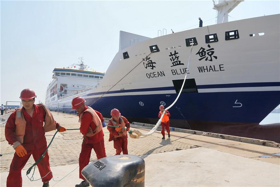 Homegrown passenger container ship to embark on maiden voyage(1/4)