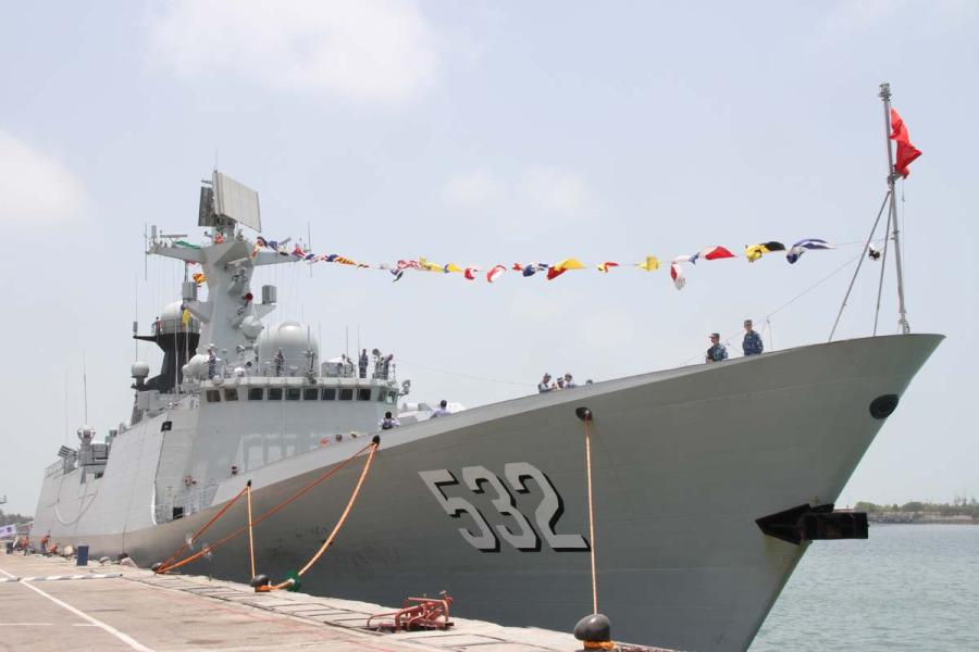 Chinese naval fleet arrives for friendly visit to Iran(1/5)