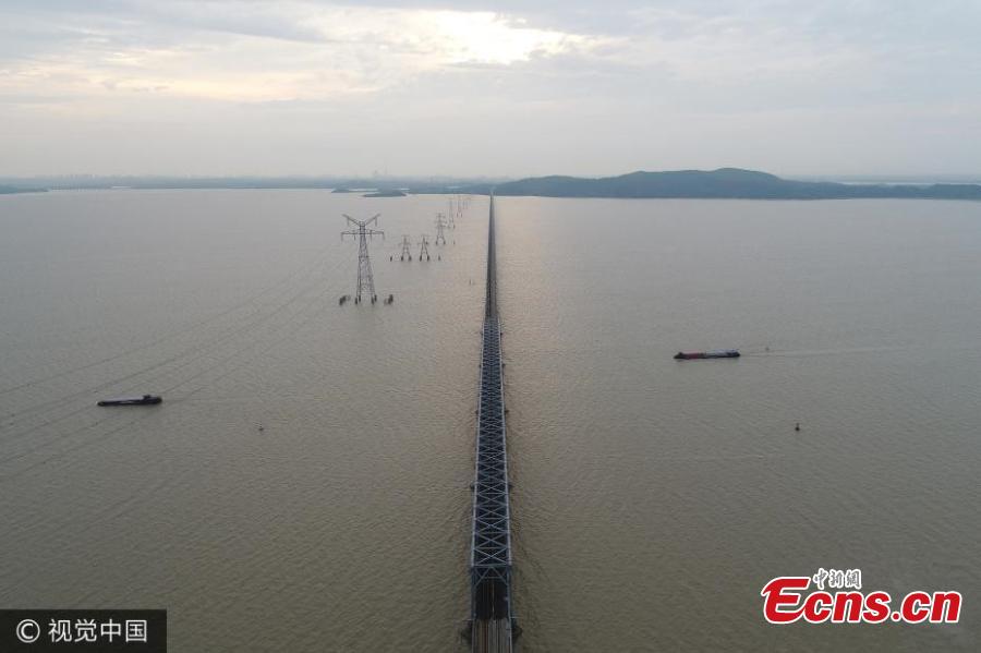 Poyang Lake expands after rainfall(1/3)