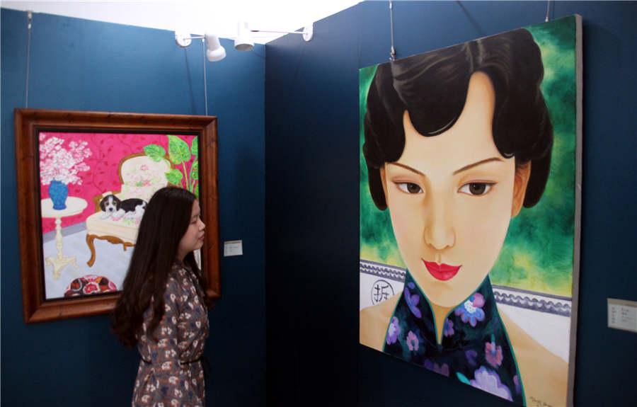 Chinese, Pakistani artists hold joint exhibition in Suzhou(1/7)