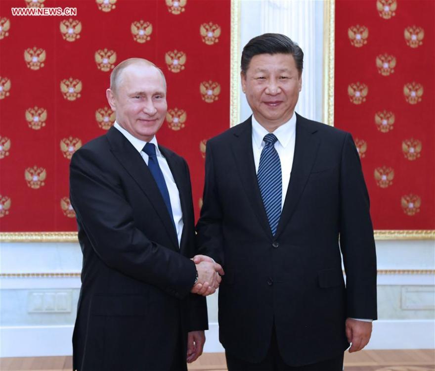 Xi meets with Putin at the Kremlin in Moscow(1/1)