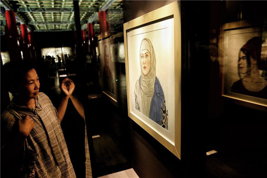 Belt and Road themed art exhibition held in Palace Museum(1/2)