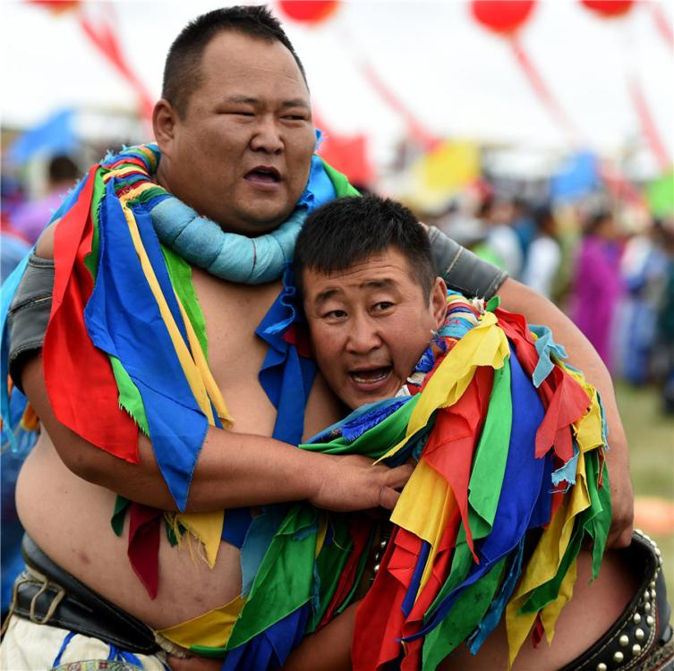 Nadam fair opens in N China's Inner Mongolia(1/9)