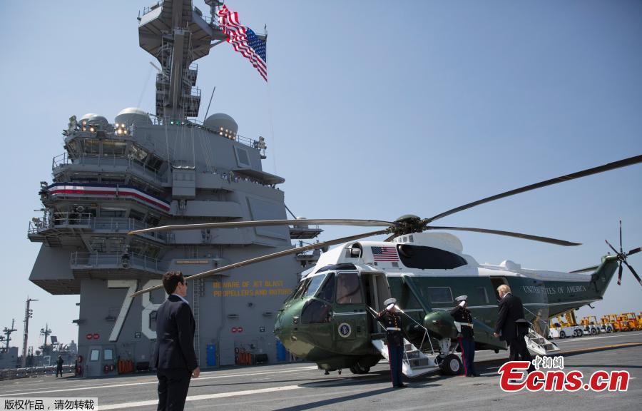 Trump commissions 'supercarrier' USS Gerald R. Ford (1/6)