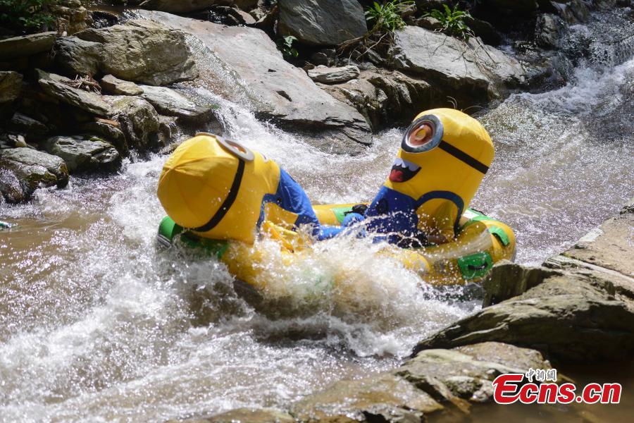 'Minions' avoid summer heat by drifting(1/5)