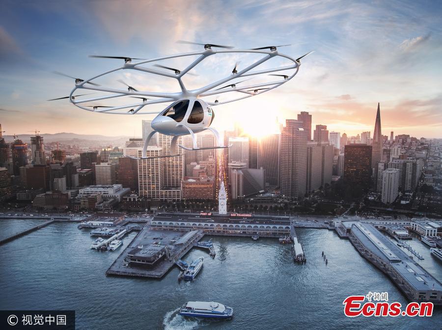 Daimler invests in flying taxi firm Volocopter(1/3)