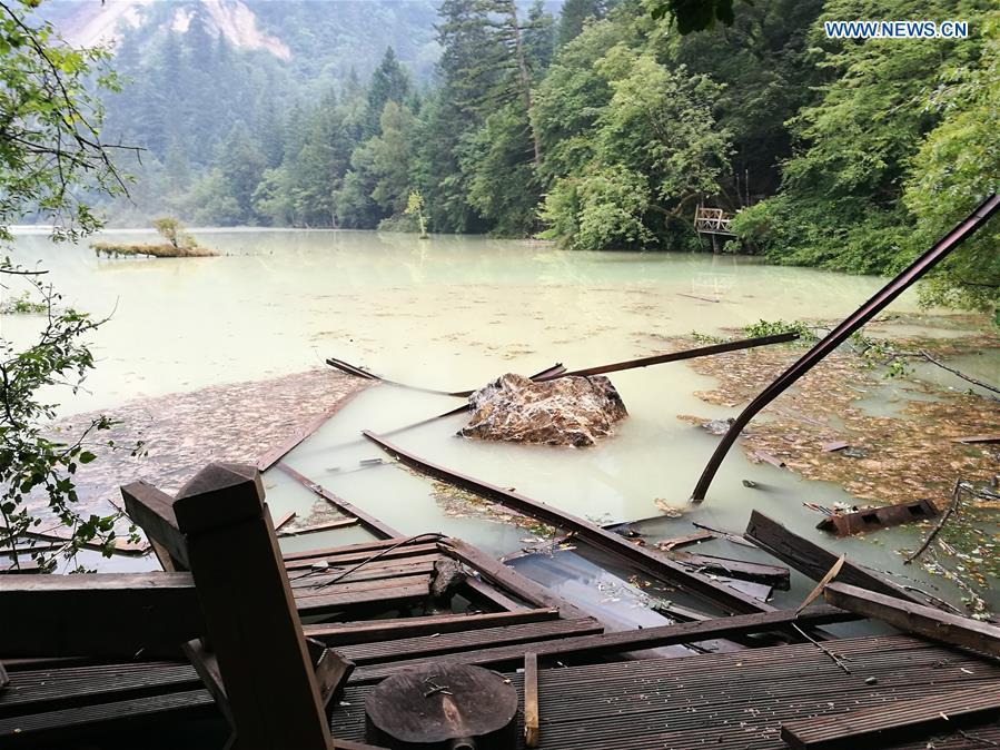 Aftermath of 7.0-magnitude quake in Jiuzhaigou, SW China(1/3)