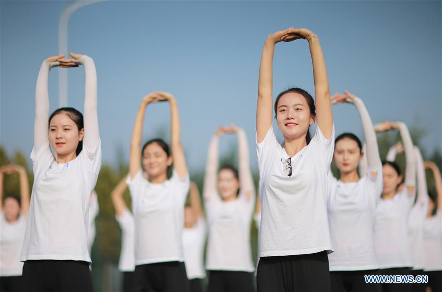 Students trained for upcoming 13th Chinese National Games(1/8)