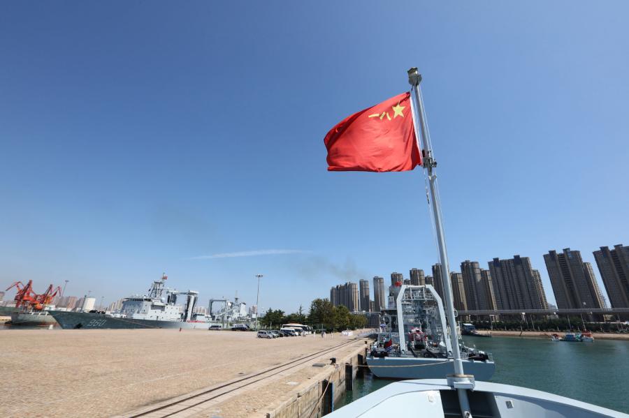 Chinese naval fleet departs for Joint Sea -2017 drill in Russia(1/8)
