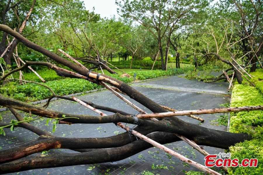Sanya bracing for tropical storm Doksuri(1/9)