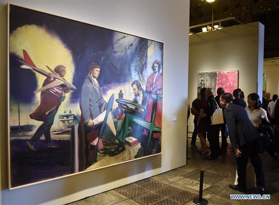 Exhibition 'Germany 8 -- German Art in China' opens in Beijing(1/7)