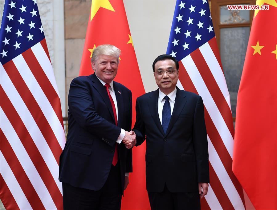 Premier Li meets U.S. President Trump(1/2)