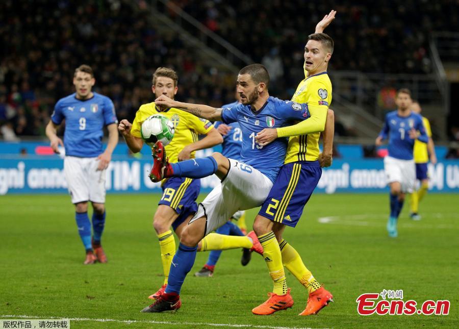 Italy fails to enter final stage of 2018 World Cup(1/7)