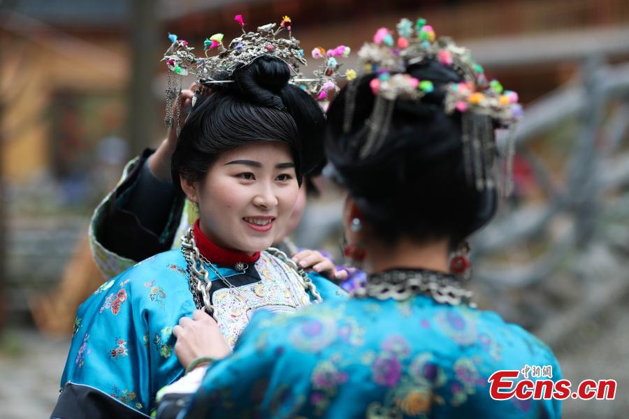Dong people celebrate traditional Dongnian Festival(1/6)