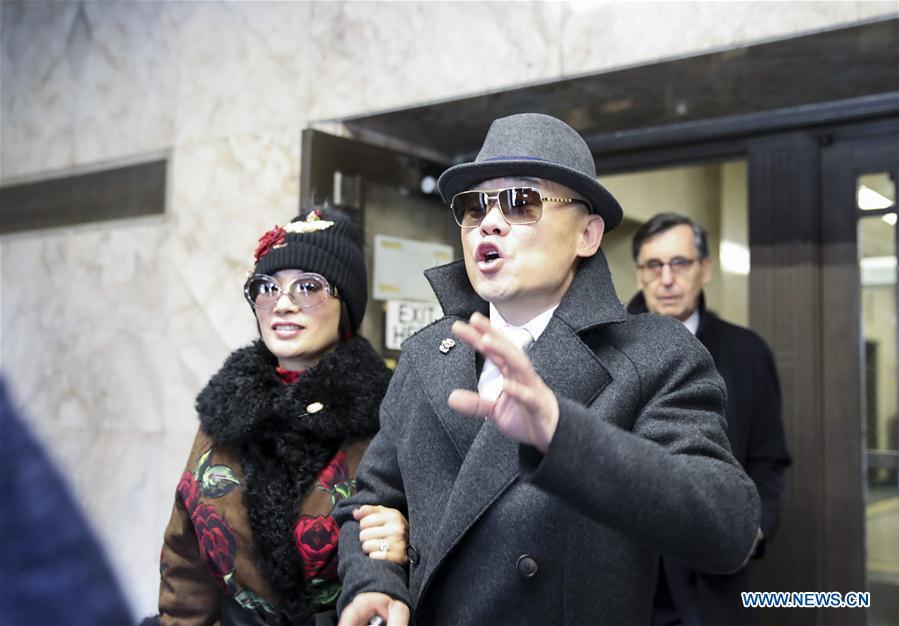 Chinese comedian Zhou Libo appears in court session in New York(1/6)