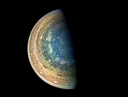 NASA shares unique time-lapse of Jupiter’s South Pole(1/3)