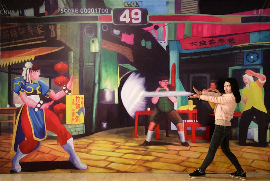 Magical 3D paintings light up Lantern Festival(1/7)