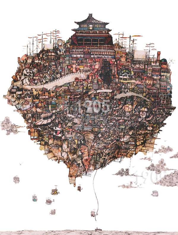 Man, 24, paints a unique industrial city in Shenyang(1/7)