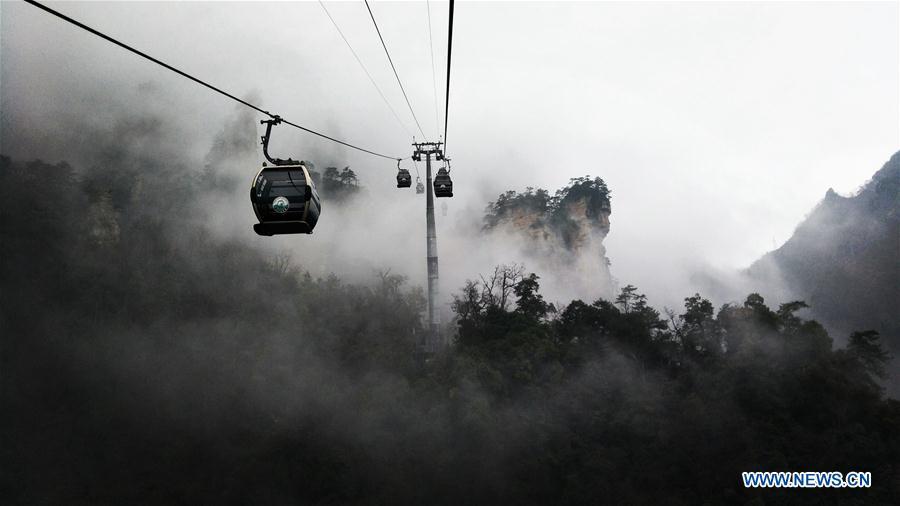 Scenery of Tianzi Mountain in Hunan(1/4)