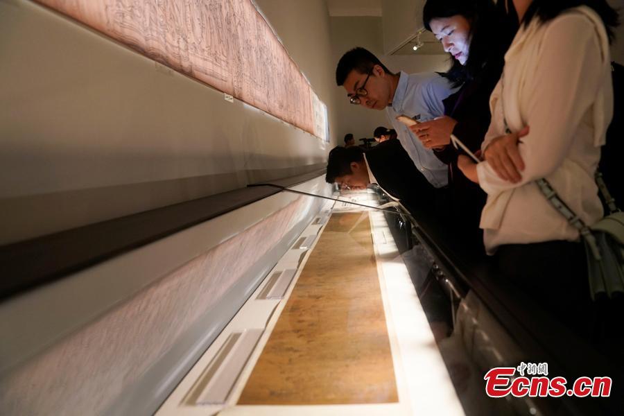 Rare Tang Dynasty scroll exhibited to celebrate academy's 100th anniversary(1/3)