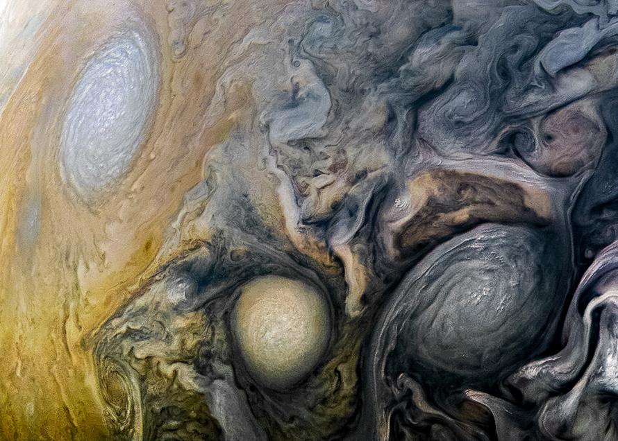 Stunning image captured by Juno spacecraft shows northern hemisphere of Jupiter(1/3)