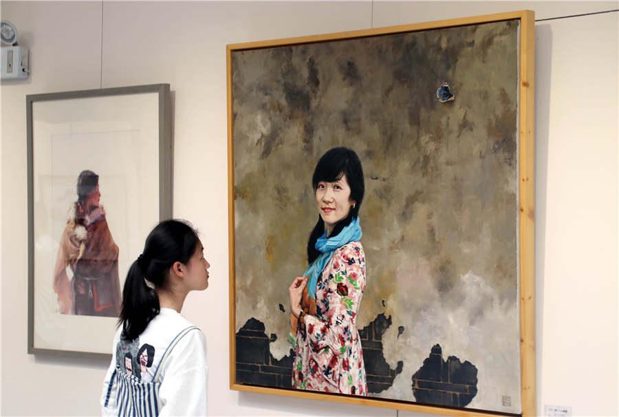 Ten artists' paintings on display in Suzhou(1/6)
