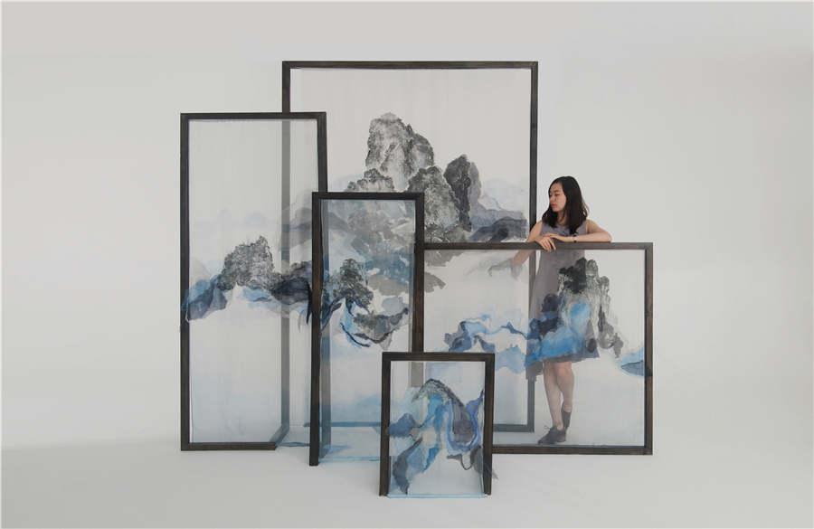 And an exhibition underway at Tsinghua University in Beijing shows young artists\' efforts to enrich human\'s complicated, sensitive spiritual world. (Photo provided to chinadaily.com.cn)