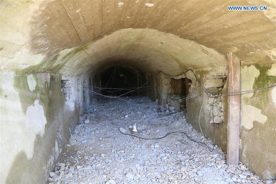 Photo taken on May 24, 2018 shows explosive devices in the No. 2 tunnel at the nuclear test site of Punggye-ri, the Democratic People\'s Republic of Korea. The Democratic People\'s Republic of Korea has confirmed the demolition of its nuclear test site at Punggye-ri on Thursday, saying that all the tunnels have been collapsed by explosions and their entrances completely closed, according to the Korean Central News Agency (KCNA). (Xinhua/Cheng Dayu)
