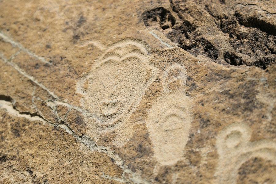 Rock art on the Helan Mountain in Ningxia Hui autonomous region, May 21, 2018.  (Photo provided to chinadaily.com.cn)