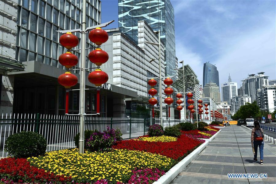 Photo taken on May 31, 2018 shows the scenery in Qingdao, east China\'s Shandong Province. The 18th Shanghai Cooperation Organization (SCO) Summit is scheduled for June 9-10 in Qingdao. (Xinhua/Guo Xulei)