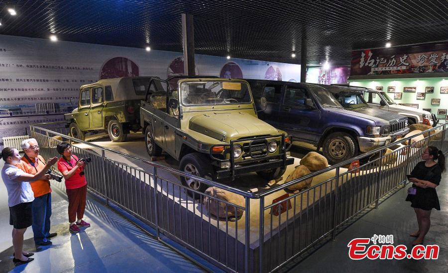 A collection of vintage vehicles is on display at the Old Vehicles Cultural Museum in Taiyuan City, Shanxi Province, June 7, 2018. The museum is home to 350 cars, motorcycles, and tractors from more than ten countries, with 90 percent of them still able to start. (Photo: China News Service/Wu Junjie)