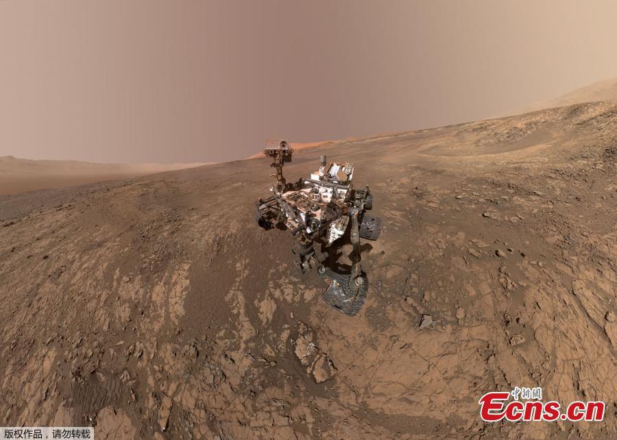 This self-portrait of NASA\'s Curiosity Mars rover obtained February 4, 2018 shows the vehicle on Vera Rubin Ridge, which it\'s been investigating for the past several months, directly behind the rover is the start of a clay where north is on the left and west is on the right, with Gale Crater\'s rim on the horizon of both edges.-rich slope scientists are eager to begin exploring. 

NASA’s Curiosity rover has found new evidence preserved in rocks on Mars that suggests the planet could have supported ancient life, as well as new evidence in the Martian atmosphere that relates to the search for current life on the Red Planet. While not necessarily evidence of life itself, these findings are a good sign for future missions exploring the planet’s surface and subsurface. The new findings ? “tough” organic molecules in three-billion-year-old sedimentary rocks near the surface, as well as seasonal variations in the levels of methane in the atmosphere ? appear in the June 8 edition of the journal Science. Organic molecules contain carbon and hydrogen, and also may include oxygen, nitrogen and other elements. While commonly associated with life, organic molecules also can be created by non-biological processes and are not necessarily indicators of life.  “With these new findings, Mars is telling us to stay the course and keep searching for evidence of life,” said Thomas Zurbuchen, associate administrator for the Science Mission Directorate at NASA Headquarters, in Washington. “I’m confident that our ongoing and planned missions will unlock even more breathtaking discoveries on the Red Planet.”