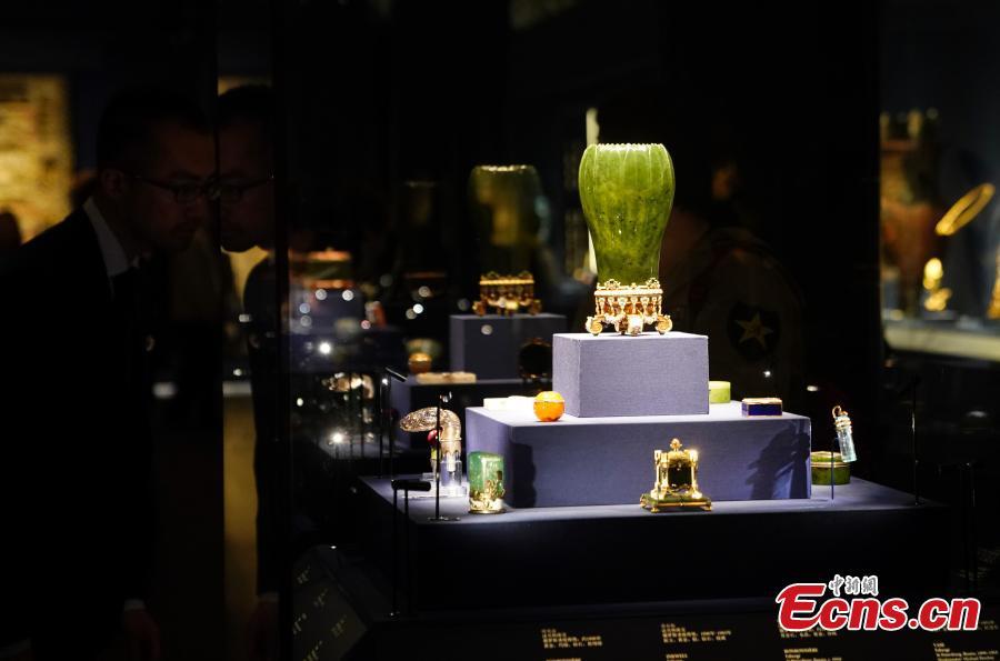 Items on display during the Treasures from the Al Thani Collection at the Meridian Gate (Wu Men) of the Palace Museum in Beijing, April 17, 2018. (Photo: China News Service/Du Yang)

10. Imperial Palaces of the Ming and Qing dynasties in Beijing and Shenyang

The Forbidden City, located in the center of Beijing, used to be the imperial palace of the Ming and Qing dynasties. Its construction started in 1406, and was completed in 1420.

The rectangular palace covers an area of some 720,000 sq km - 961 meters in length and 760 meters in width. It has a total of 9,999.5 room spaces (an area enclosed by four poles).

In 1924, the imperial family of the Qing Dynasty was removed from the Forbidden City, and in 1925 the Palace Museum was established here.

The Imperial Palaces of the Ming and Qing dynasties in Beijing and Shenyang were added to the World Heritage List in 1987 and 2004.