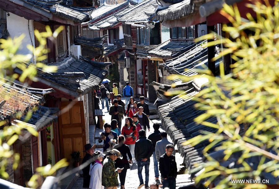 People walk in the street in Lijiang ancient town, southwest China\'s Yunnan Province, Nov. 16, 2015. Lijiang ancient town was listed as a world cultural heritage site by the UNESCO in 1997. (Photo: Xinhua/Yang Zongyou)

17. Old Town of Lijiang

The Old Town of Lijiang, lying on the Lijiang plain at an elevation of 2,400 meters in southwest Yunnan province of China, is one of the last surviving ancient towns in China.

It has been perfectly adapted to the uneven topography of this key commercial and strategic site and preserved a historic townscape of high quality and authenticity.

The architecture of the Old Town of Lijiang is noteworthy for the blending of elements from several cultures, and its ancient water-supply system of great complexity and ingenuity still functions effectively today.

The Old Town of Lijiang was added to the list in December 1997.