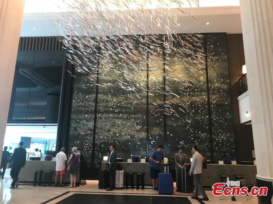 A view of the Shangri-La Hotel in Singapore, June 11, 2018. The Singapore government has declared the area surrounding the Shangri-La Hotel a “special event area” for the period of June 10 to 14, for the upcoming summit between United States President Donald Trump and Democratic People\'s Republic of Korea supreme leader Kim Jong-un. (Photo: China News Service/Meng Xiangjun)