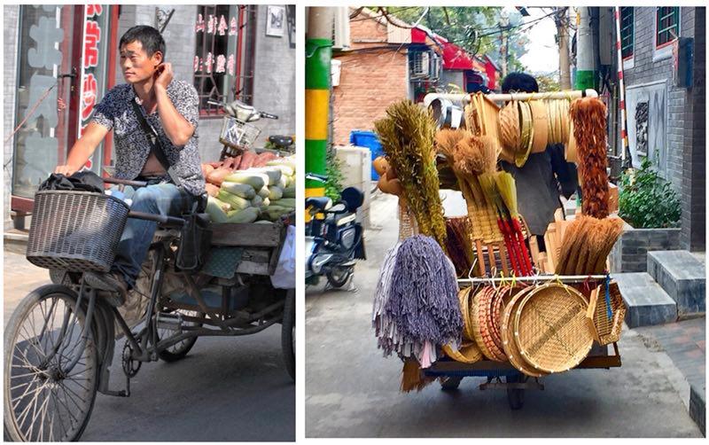 Fruit seller and household goods trader 2015. (Photo by Bruce Connolly/chinadaily.com.cn)

Today the Qianmen-Dashilar area remains as a small enclave within the greater area of Beijing, but its many surviving, twisting, irregular alleys share many stories. Areas near the southwestern end of Tieshu Byway near Xinhua South Street reminded me more of a village within a city, where pigeons with whistles attached would fly in formation overhead. It was where I could stay all day with my camera watching people push bamboo prams while schoolchildren played on three-wheel carts alongside older residents engaged in chess or card games. I felt the warmth of ordinary people, and some commented on my fascination with these scenes of everyday life.

This is the most satisfying part of street photography — the people who make this one of the most fascinating parts of old Beijing to explore, and where we will return at a later date with more stories and images of this great city.