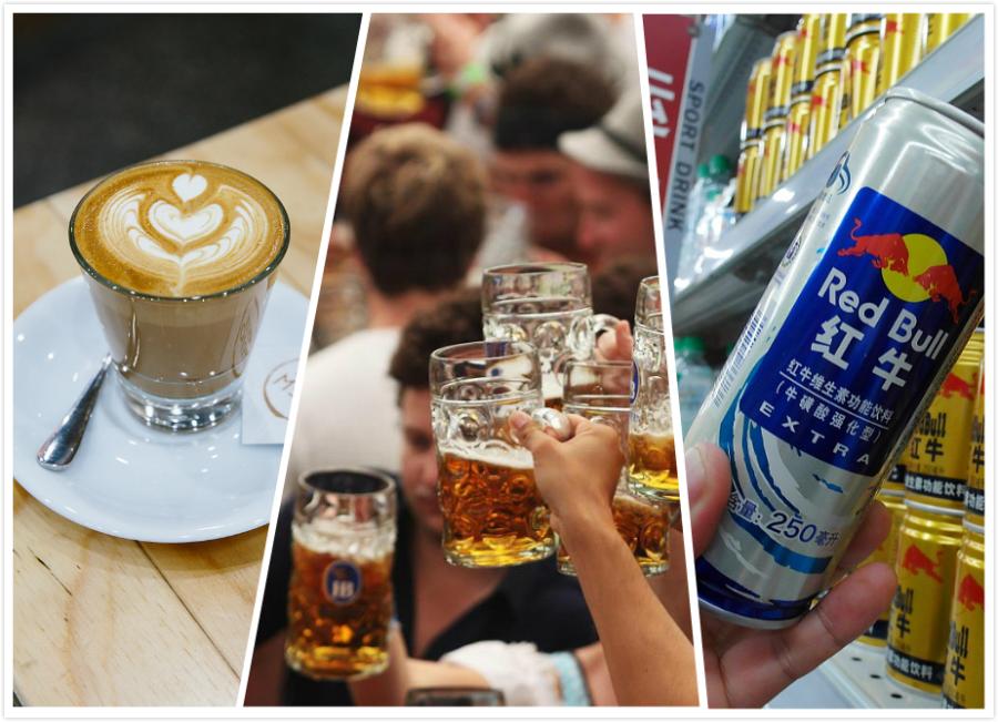 Beverage

Beverages, including beer, energy drinks and coffee, give energy to fans to keep them alert and awake. (Photo/chinadaily.com.cn)

Soccer fans will be exploding with passion as the 2018 FIFA World Cup opens in Russia on Thursday.

Here are some items to help fans keep their spirits up when watching matches late at night during the World Cup from June 14 to July 15.