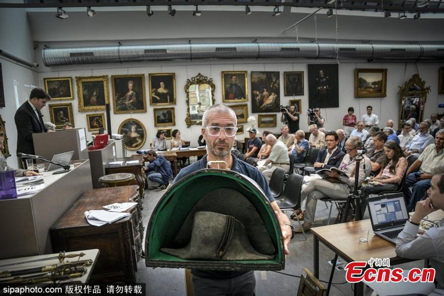 A two-cornered military dress hat thought to have belonged to Napoleon has sold for €350,000 at auction in the eastern city of Lyon, France. The final price far exceeded the expected €30,000-40,000 for the distinctive \