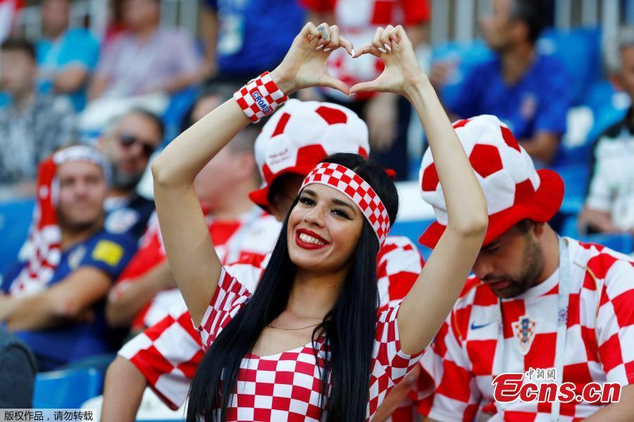 Croatia fan inside the stadium before the match between Croatia and Nigeria in Kaliningrad Stadium, Kaliningrad, Russia, June 16, 2018. (Photo/Agencies)